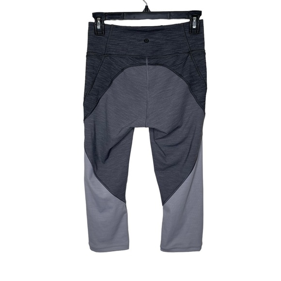 lululemon Early Extension High-Rise Crop Legging Heathered Titanium Sz 6 - Picture 7 of 15